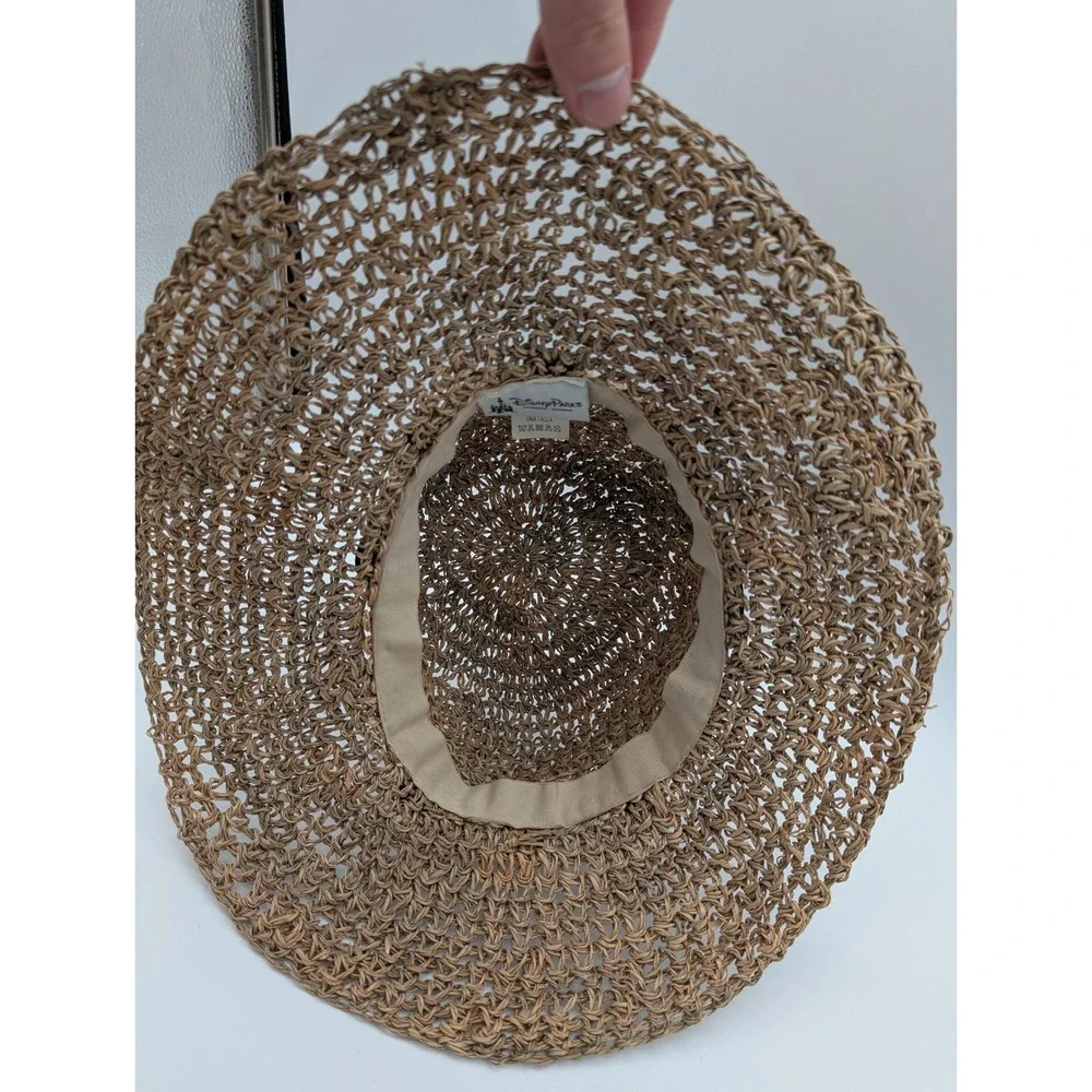 Disney Parks Mickey Mouse Natural Fiber Straw Sun Hat Tan WDWLG24-NAT One Size